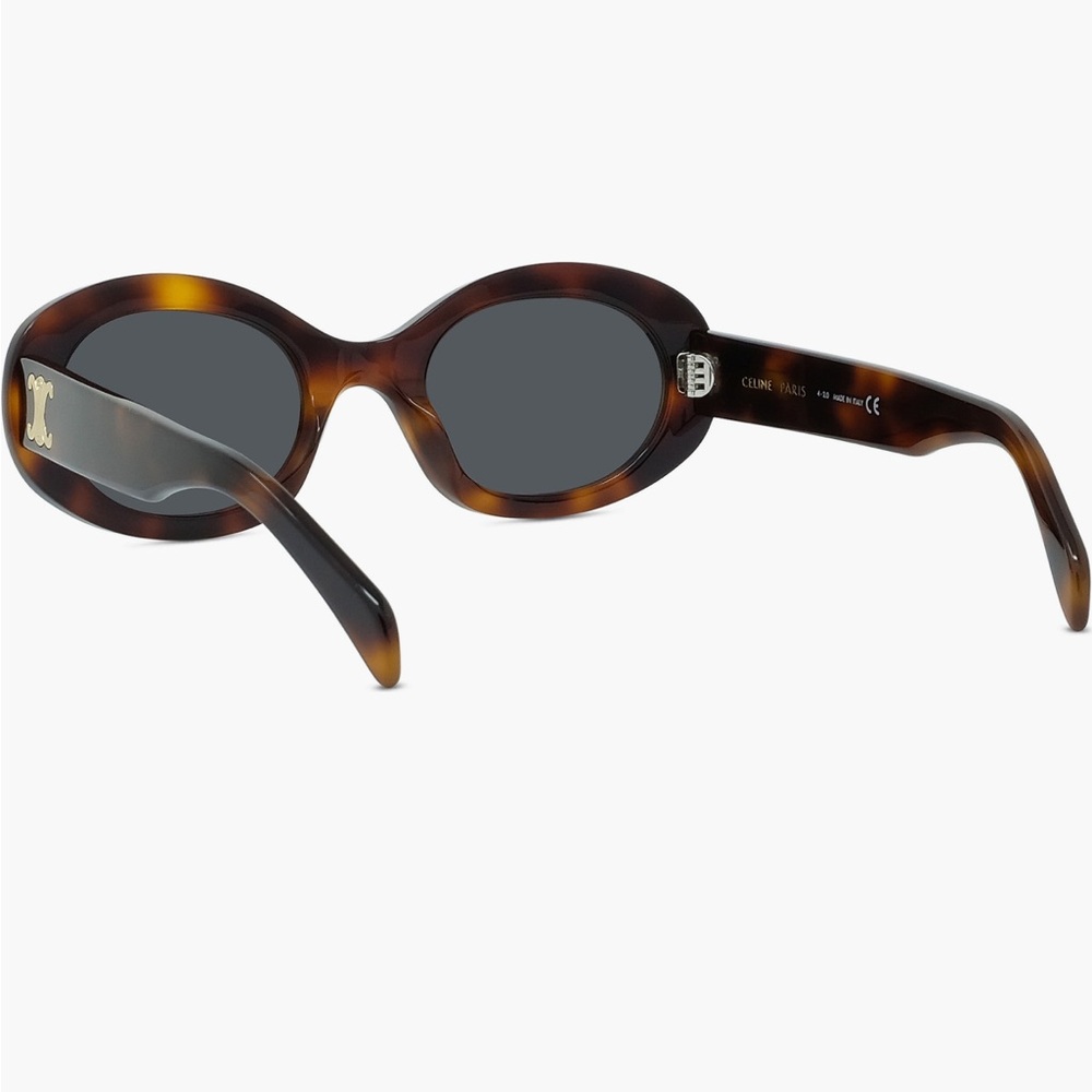 Celine Brown Oval Sunglasses - Picture 3 of 6